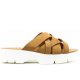 Paul Green Nubuk sisal Pantolette in Mittelbraun Paul Green Nubuk sisal Pantolette in Mittelbraun