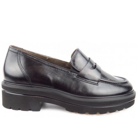 Paul Green Kalbleder Soft Slipper in 0 Schwarz