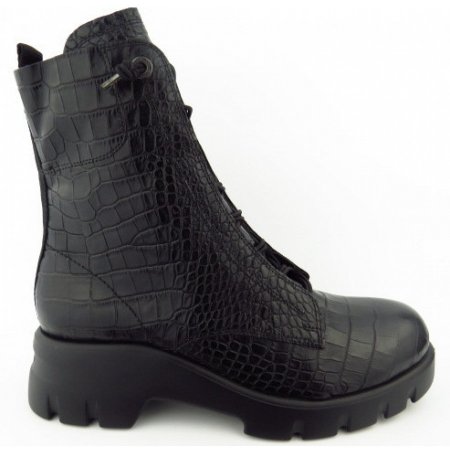 Paul Green Croco Boots in 02 Schwarz