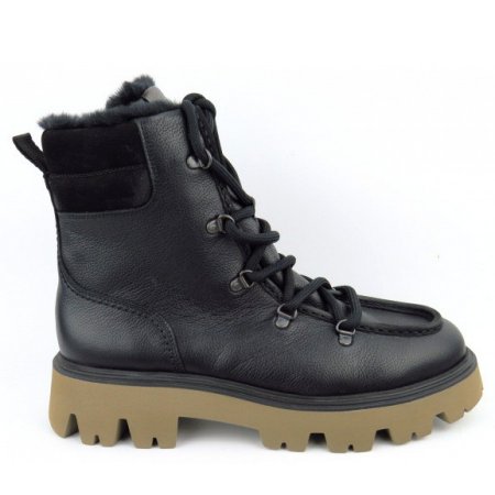 Paul Green Maincalf Nubuk black Stiefelette in Schwarz