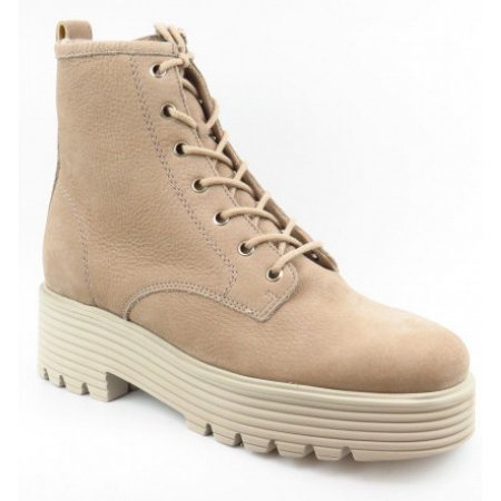 Paul Green Nubuk champagne Stiefelette in 4 Beige