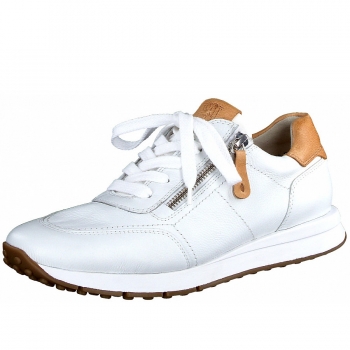 Paul Green sportlicher Schnürer in white simba