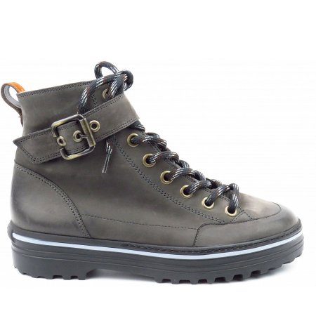 Paul Green Nubuk iron/cognac Stiefel in iron/cognac