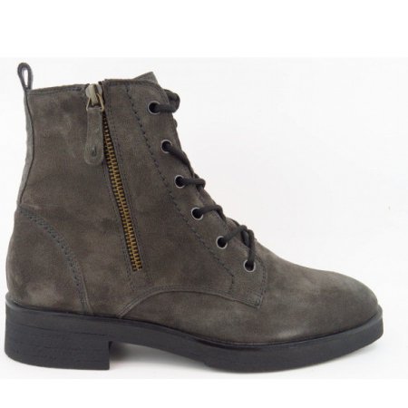 Paul Green Suede apshalt ZIP Stiefelette in Dunkelgrau