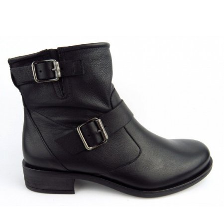Paul Green Washed Calf Stiefelette in Schwarz
