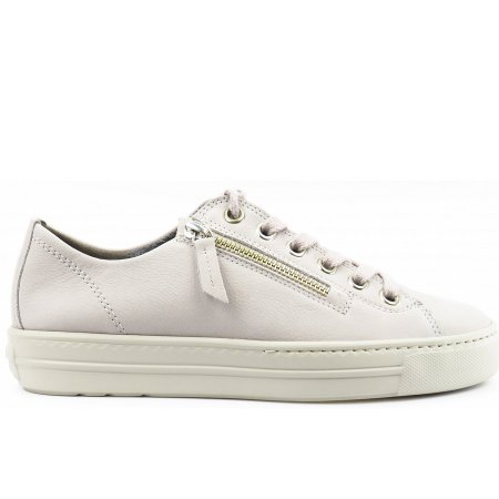 Paul Green Nubuk pearl Sneaker in pearl