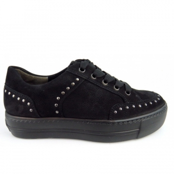 Paul Green Sportnubuk Sneaker low in Schwarz Paul Green Sportnubuk Sneaker low in Schwarz