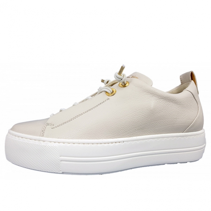 Paul Green Sneaker in 061 Ivory/ gold