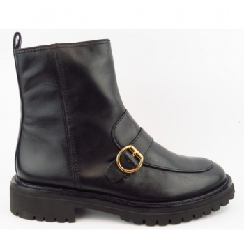 Paul Green Classic Calf black ZIP Stiefelette in Schwarz Paul Green Classic Calf black ZIP Stiefelette in Schwarz
