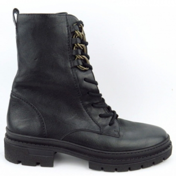 Paul Green Washed Kid Stiefelette in Schwarz